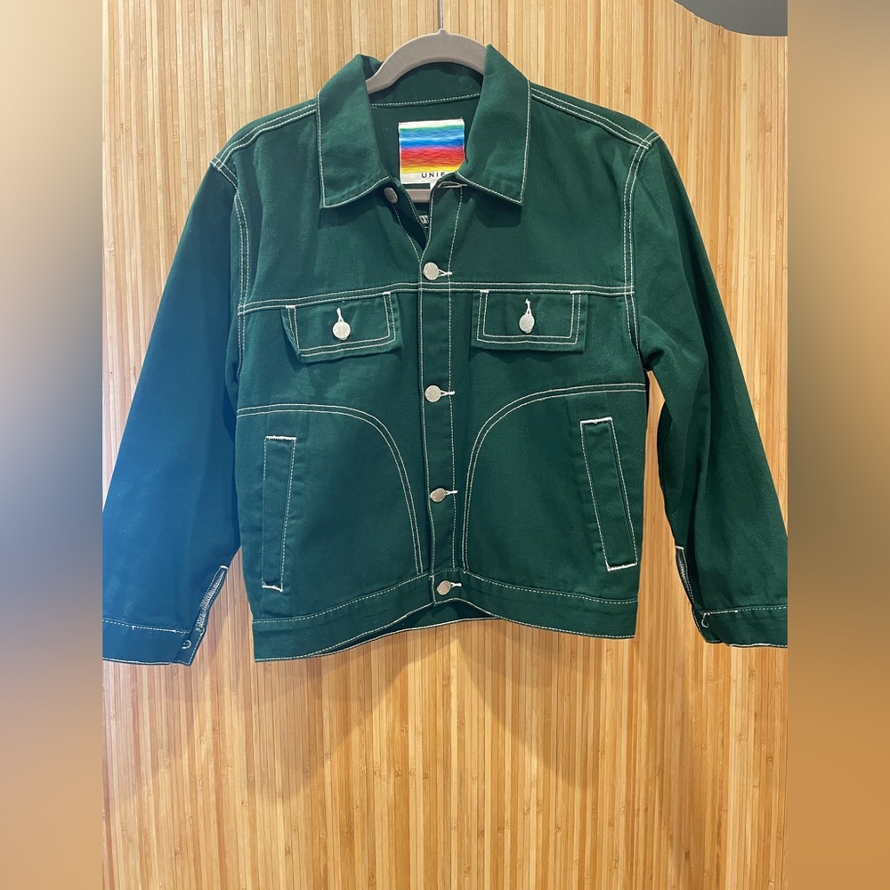 UNIF green denim jacket